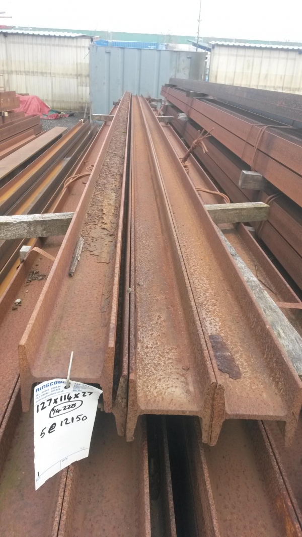 12.150mtr 127mm x 114mm x 27 Kg/m Steel Beam / ub Universal Beam Rsj New From Ainscough Metals