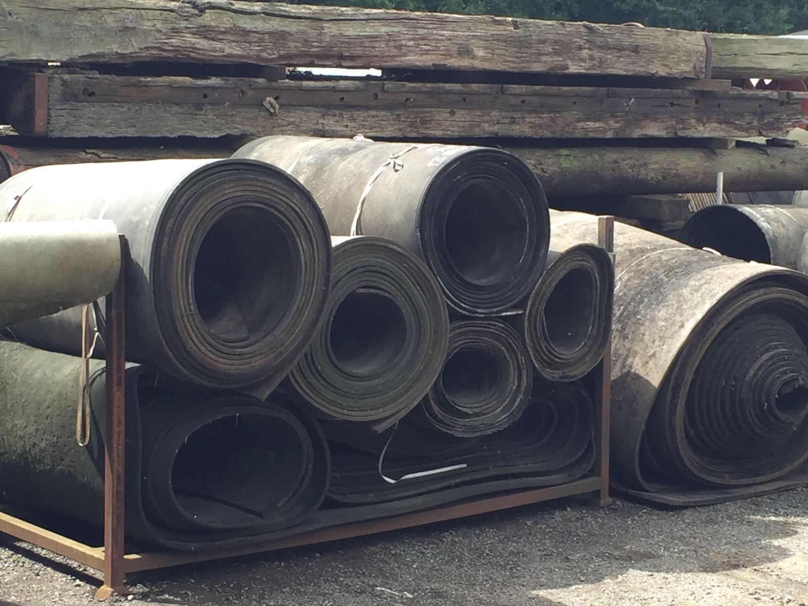 Second Hand Conveyor Rubber Belting 11.300m Long x 2.600m Wide x 7mm