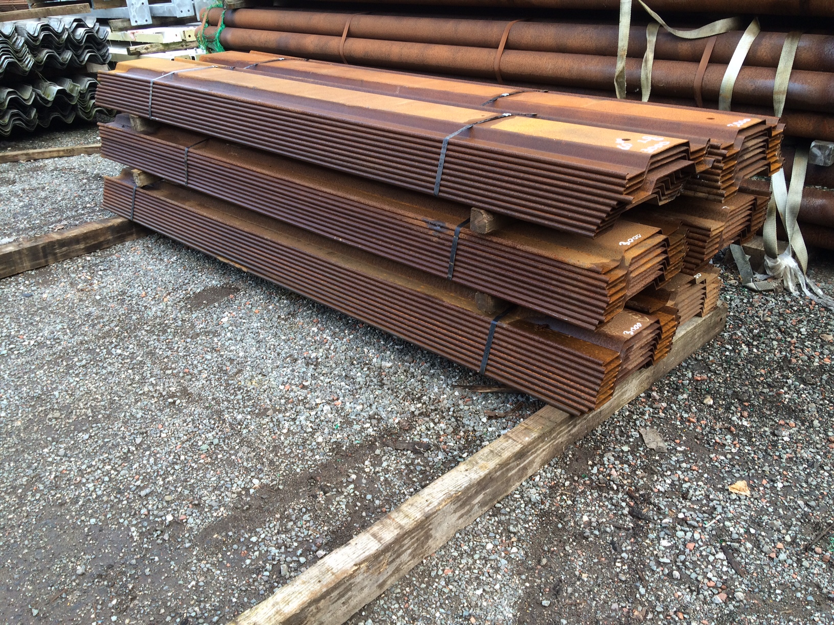 New Interlocking 3.000mtr l 8 Steel Trench Sheets 430mm Wide x 37.5mm